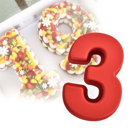 Obrazek z Silikonowa forma do pieczenia w kształcie cyfry - 3