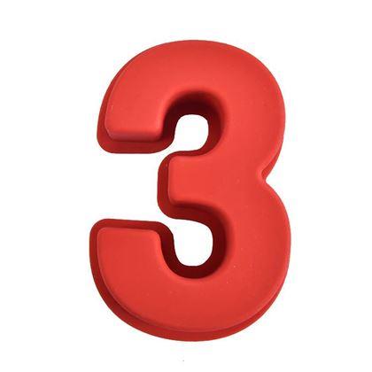 Obrazek z Silikonowa forma do pieczenia w kształcie cyfry - 3