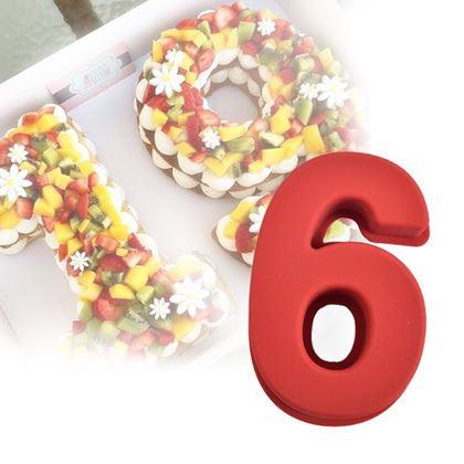 Obrazek z Silikonowa forma do pieczenia w kształcie cyfry - 6