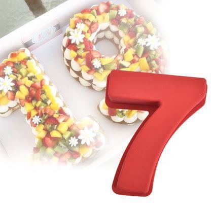Obrazek z Silikonowa forma do pieczenia w kształcie cyfry - 7