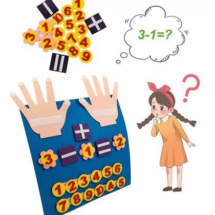 Obrazek z Matematyczna mata z numerami i palcami