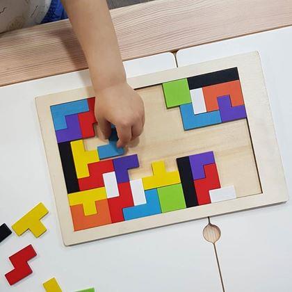 Obrazek z Drewniane puzzle - kształty