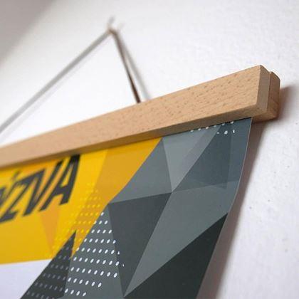 Obrazek z Drewniana ramka na plakat, szerokość 41 cm