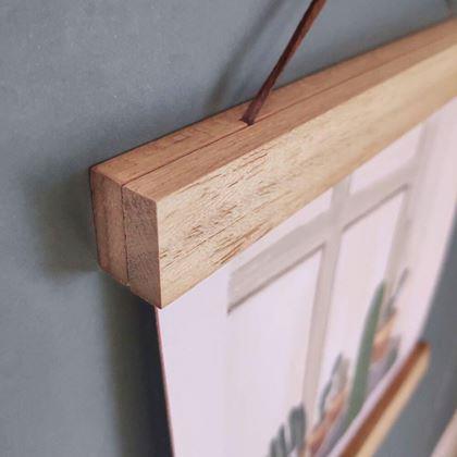 Obrazek z Drewniana ramka na plakat, szerokość 41 cm