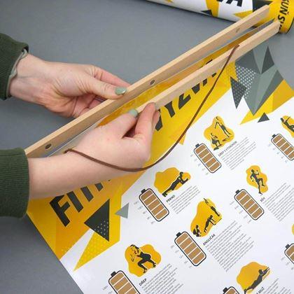 Obrazek z Drewniana ramka na plakat, szerokość 41 cm