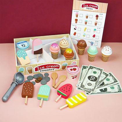 Obrazek z Drewniany stojak na lody