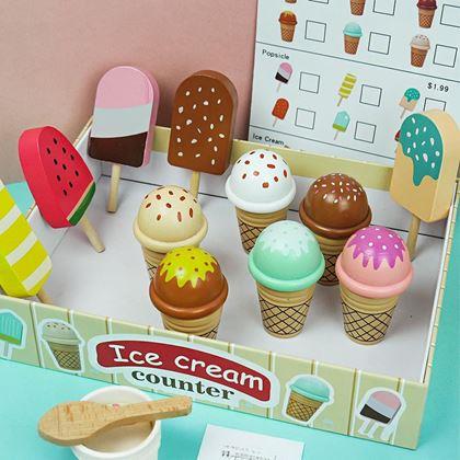 Obrazek z Drewniany stojak na lody