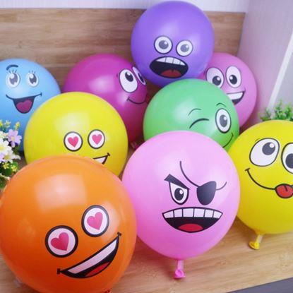 Obraz Balony z twarzą 10 szt