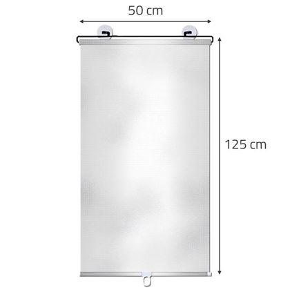 Obrazek z Roleta przeciwsłoneczna zwijana jasna 50 x 125 cm