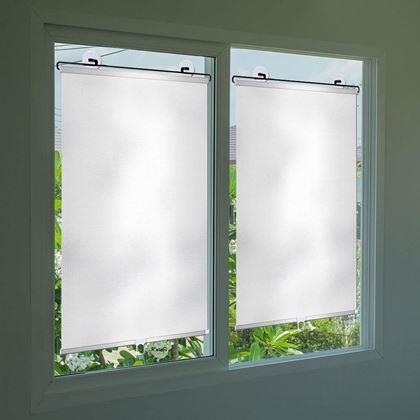 Obrazek z Roleta przeciwsłoneczna zwijana jasna 68 x 125 cm