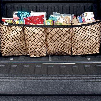 Obrazek z Uniwersalna siatka zabezpieczająca do bagażnika samochodowego – organizer