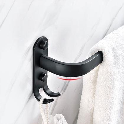 Obrazek z Samoprzylepny wieszak na ręcznik z haczykami
