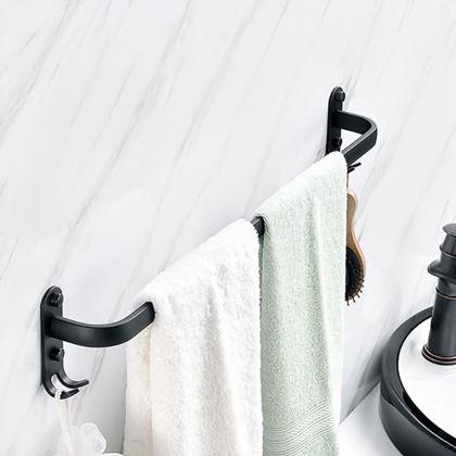 Obrazek z Samoprzylepny wieszak na ręcznik z haczykami