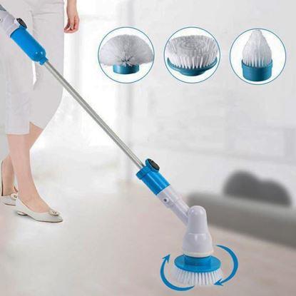 Obraz Bezprzewodowa szczotka czyszcząca + 3 końcówki, uchwyt z przedłużeniem