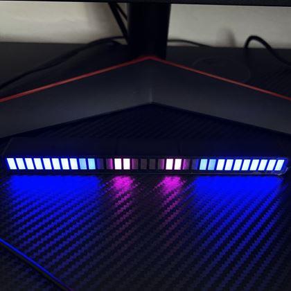 Obrazek z Panel świetlny LED reagujący na dźwięk  -  czarne