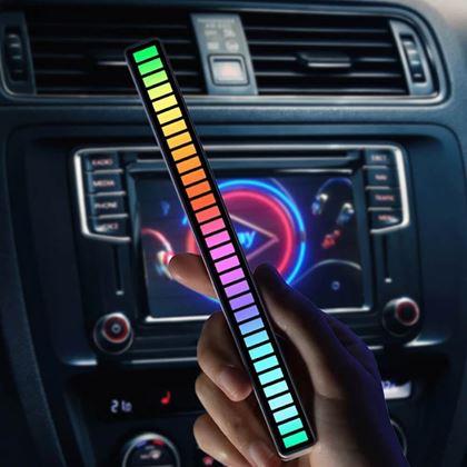 Obrazek z Panel świetlny LED reagujący na dźwięk  -  białe