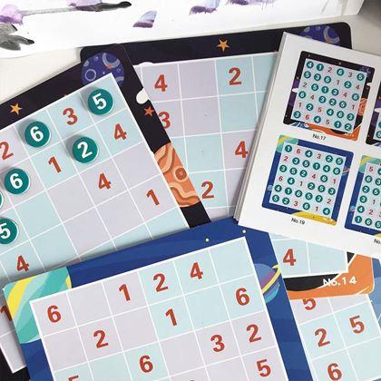 Obrazek z Sudoku dla dzieci - liczby