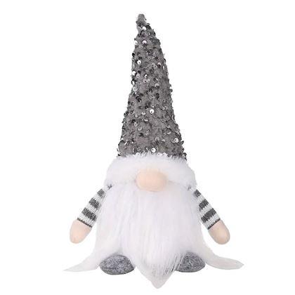 Obrazek z Świecący świąteczny elf - szary