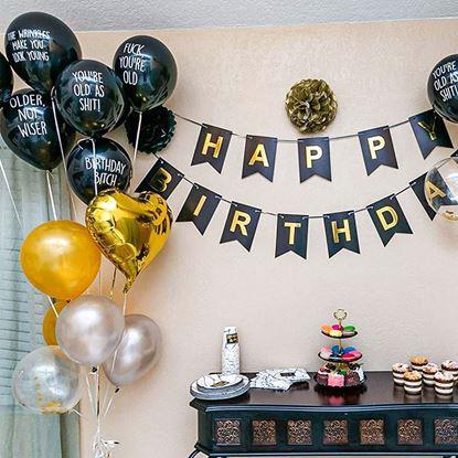 Obraz  Odważne balonki urodzinowe, 10 sztuk.