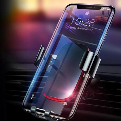 Obrazek z Uchwyt samochodowy na telefon komórkowy do kratki wentylacyjnej