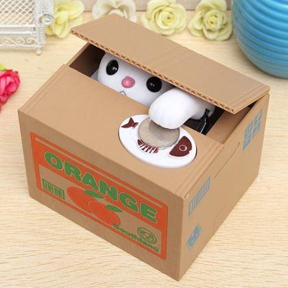 Obrazek z Dziecięca interaktywna skarbonka -  kot