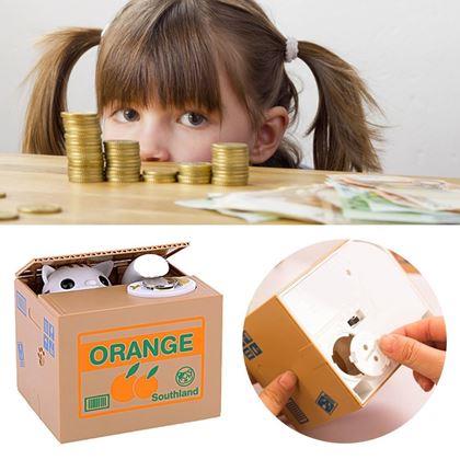 Obrazek z Dziecięca interaktywna skarbonka -  kot