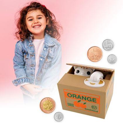 Obrazek z Dziecięca interaktywna skarbonka -  kot