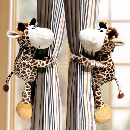 Obrazek z Klamra do zasłon pluszowa żyrafa