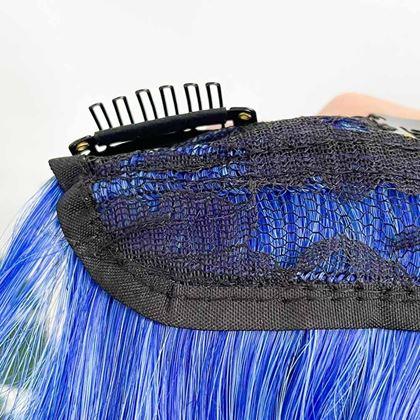 Obrazek z Clip in pasemko do kolorowego podkreślenia włosów - niebieski