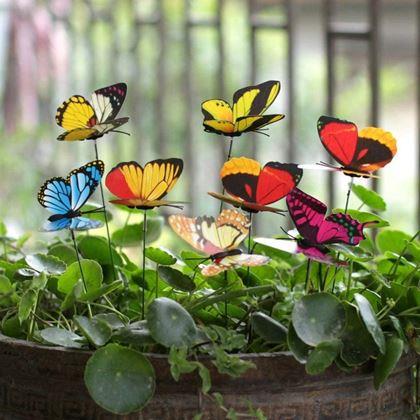 Obrazek z Ozdoba do doniczki 24 szt. – motyl