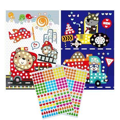 Obrazek z Samoprzylepna mozaika dla dzieci - strażacy