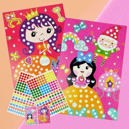 Obrazek z Samoprzylepna mozaika dla dzieci - księżniczki