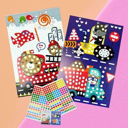 Obrazek z Samoprzylepna mozaika dla dzieci - strażacy