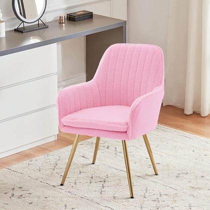 Obrazek z Tapicerowane różowe krzesełko/fotelik