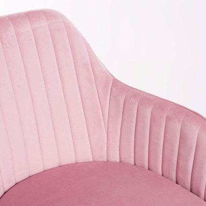 Obrazek z Tapicerowane różowe krzesełko/fotelik