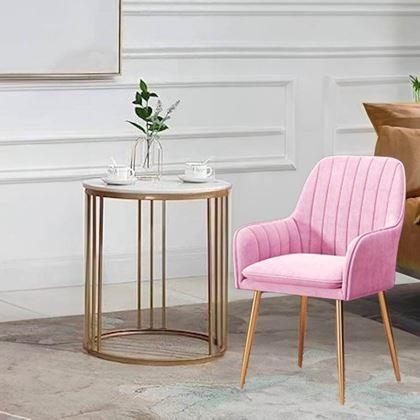 Obrazek z Tapicerowane różowe krzesełko/fotelik