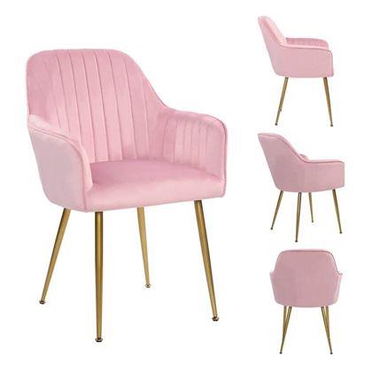 Obrazek z Tapicerowane różowe krzesełko/fotelik