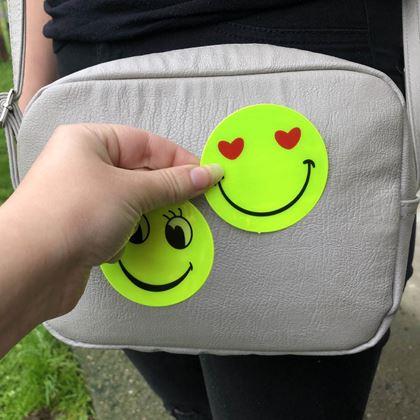 Obrazek z Naklejki odblaskowe emotki 6 szt