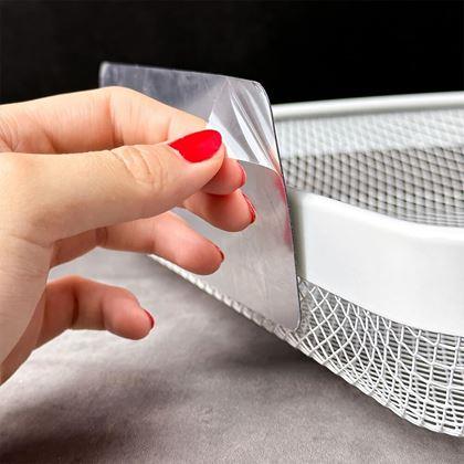 Obrazek z Metalowa narożna półka samoprzylepna