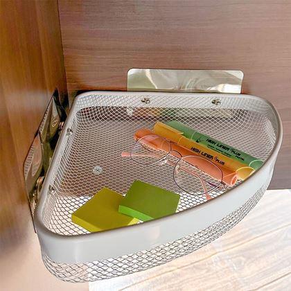 Obrazek z Metalowa narożna półka samoprzylepna