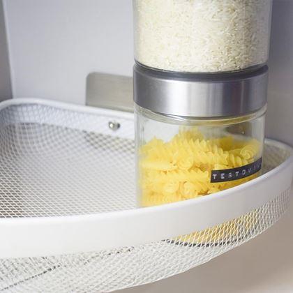 Obrazek z Metalowa narożna półka samoprzylepna