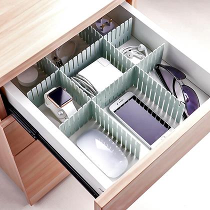 Obrazek z Regulowane przegrody do szuflady 4 szt.