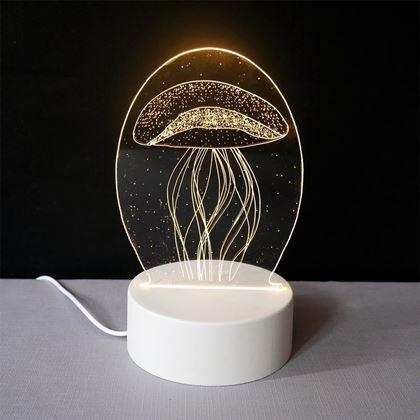 Obrazek z Dekoracyjna lampa 3D  -  meduza