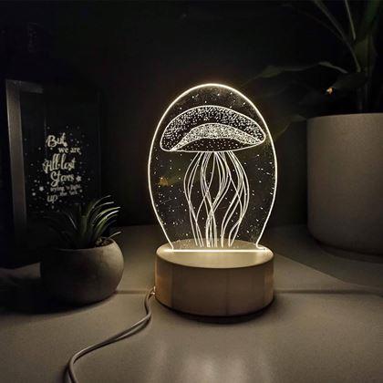 Obrazek z Dekoracyjna lampa 3D  -  meduza