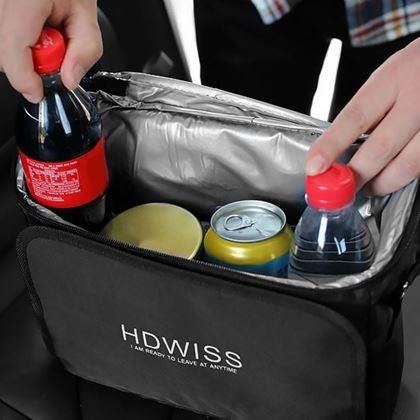 Obrazek z Wielofunkcyjna torba samochodowa z paskiem i warstwą termoizolacyjną