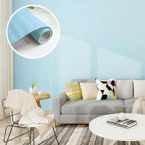 Obrazek z Matowa samoprzylepna tapeta 200 x 60 cm -  niebieska