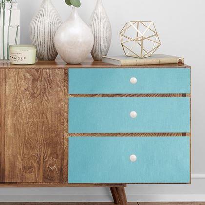 Obrazek z Matowa samoprzylepna tapeta 200 x 60 cm -  niebieska