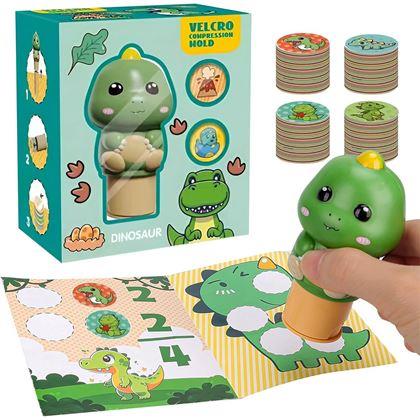 Obrazek z Stempel z naklejkami - dinozaur