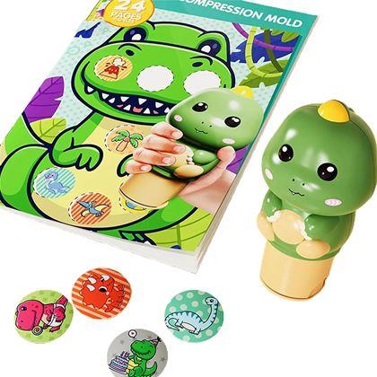 Obrazek z Stempel z naklejkami - dinozaur