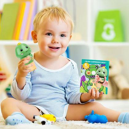 Obrazek z Stempel z naklejkami - dinozaur